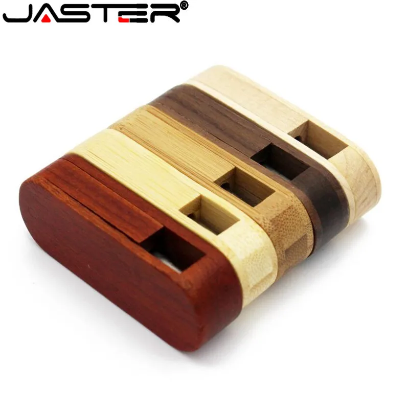 Usb флеш накопитель JASTER сделанный на заказ деревянный бамбук орех логотип 4 ГБ 8 16 32
