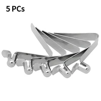 5pcs telscopic tube steel kayak paddle spring clip outdoor camping snap locking boat accessories single button awning tent pole
