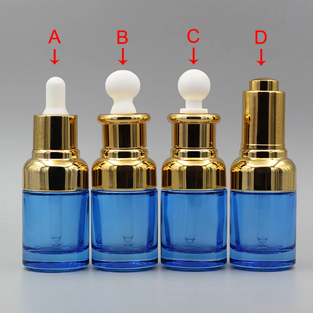 Оптовая продажа 30 мл пустой золотой или Серебристая крышка-капельница для