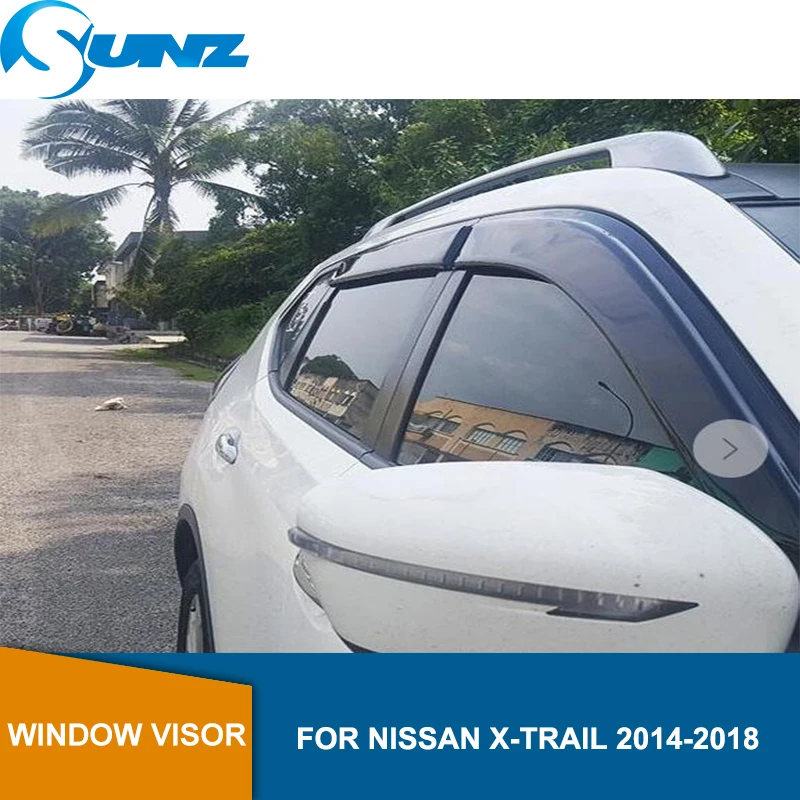 Дымовые дефлекторы бокового окна для NISSAN X-TRAIL t32 тенты от солнца укрытия охранники SUNZ