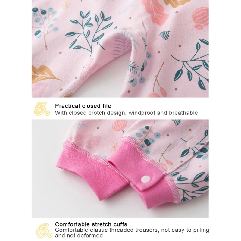 

Newborn Baby Cotton Clothes Romper Spring Autimn Infant Toddler Jumpsuit with Hat 6-18Months