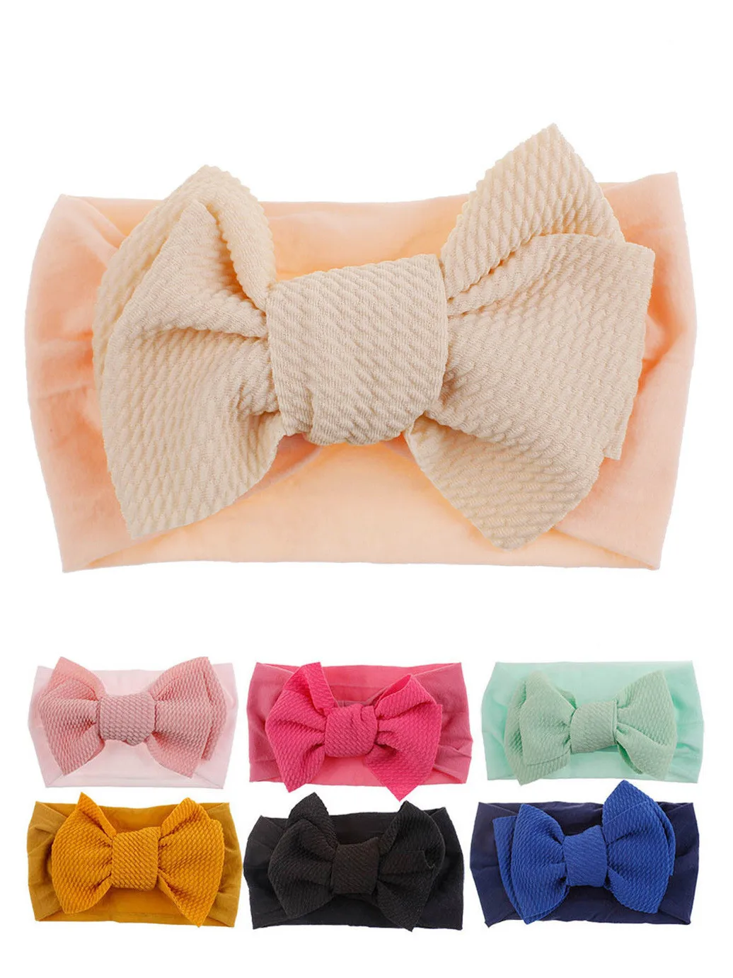 1 шт. новинка 2020 года повязка на голову с бантом для маленьких девочек головной