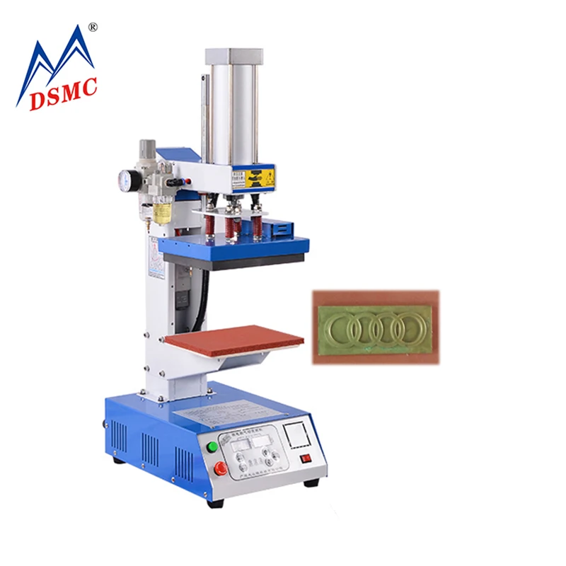 Горячее автоматическое тепловое прессование кожаный логотип тиснение горячее