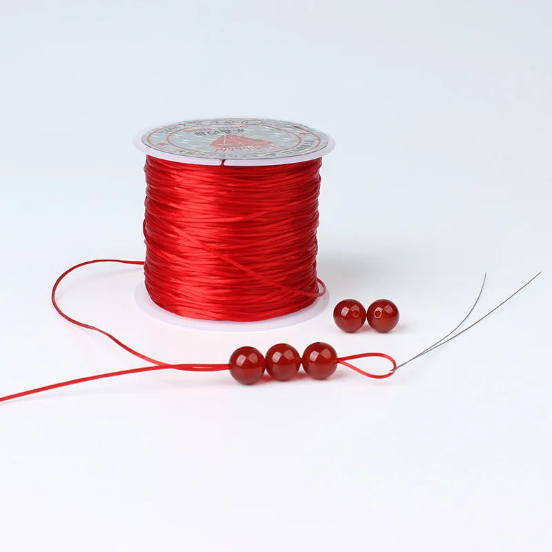 5 м/лот 0,8 мм Прозрачный Красочный Эластичный прозрачный шнур DIY браслет и ожерелье ювелирные изделия Бисероплетение/нить