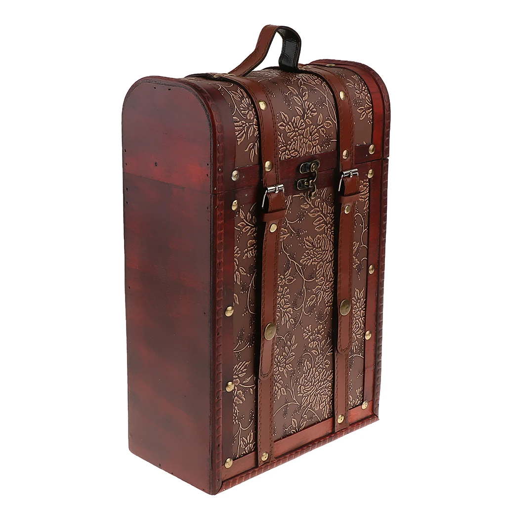 Винтажная антикварная деревянная винная коробка MagiDeal Свадебная подарочная для