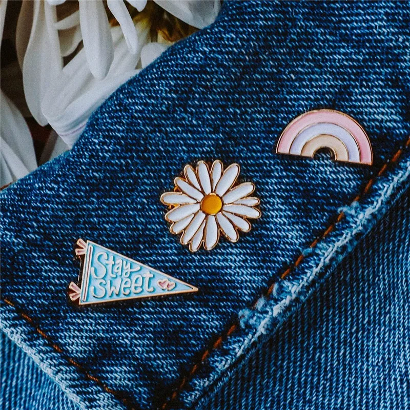 Классический эмалированный значок на лацкан красочное дерево цветы фотобулавка