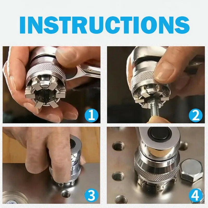 

1PC 3/8 inch Drive 10-19 mm Adjustable Hex universal Socket Torque Ratchet Socket Adapter Spanner Sleeve Repair Tool