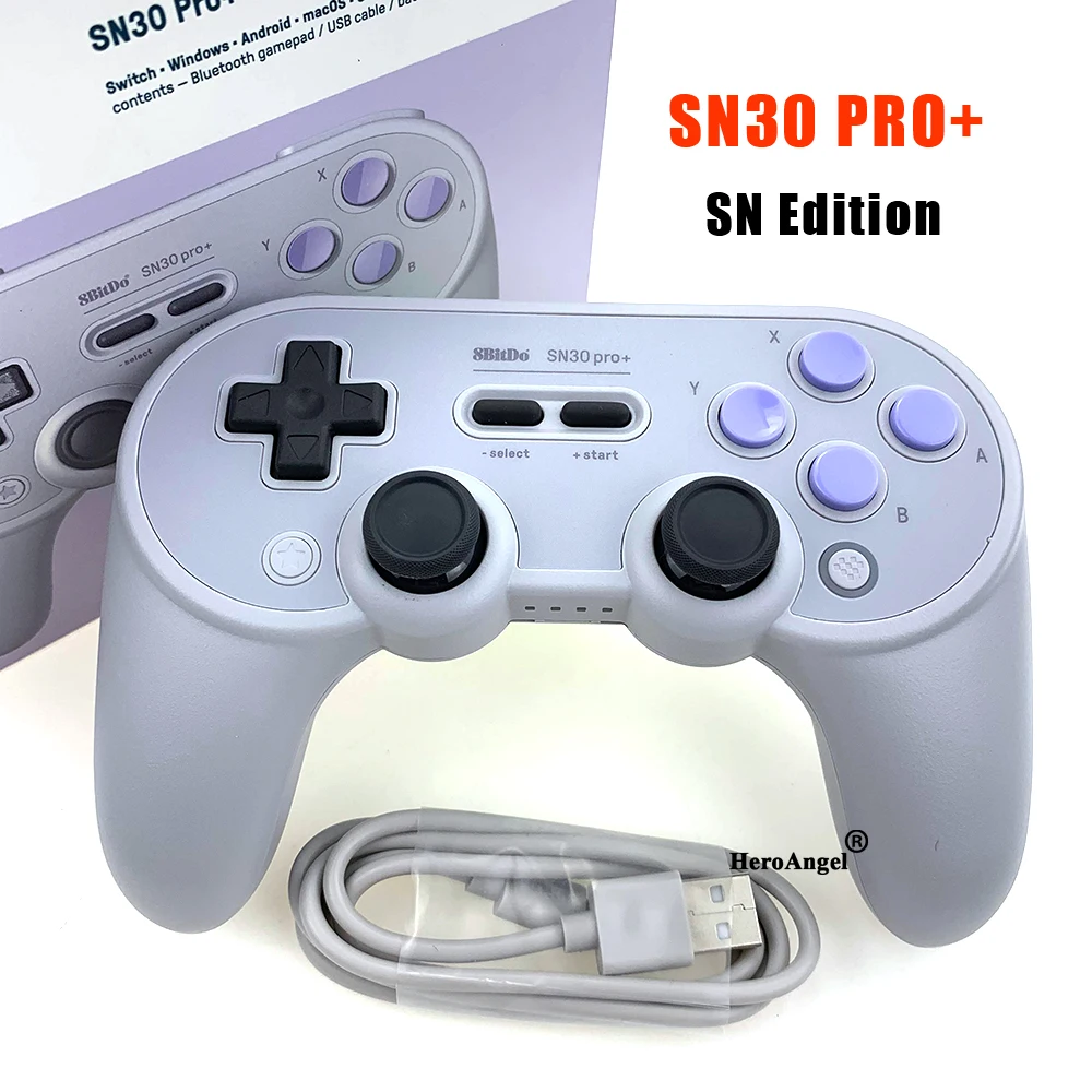 Новейшая модель 8bitdo SN30 Pro + SF30 Bluetooth беспроводной геймпад для Windows Android macOS Nintendo