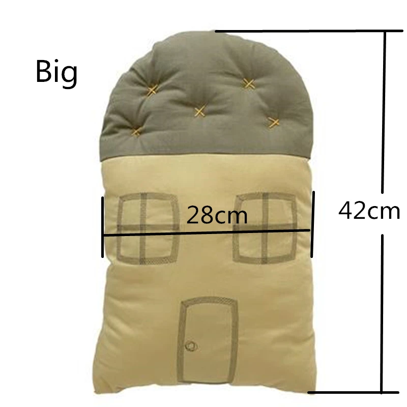 

Baby Pillows Cotton Cartoon Small House Protection Pillow Newborn Crib Bumper Baby Toy Car Seat Cushion Bedding Kids Room Decor