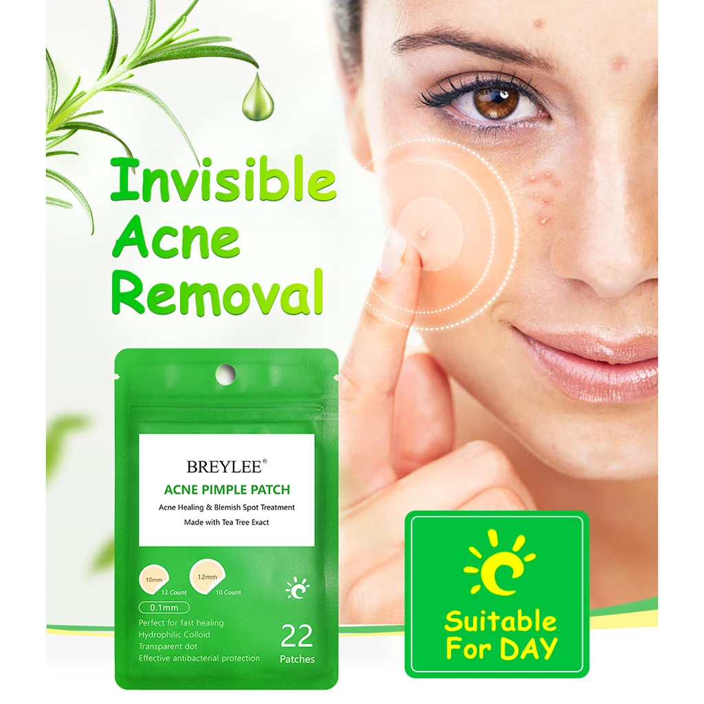 BREYLEE лица акне точки Гидроколлоидные пятна кожи патч ясно излучают маски для