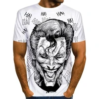 2021 summer clown wild 3d printing t shirt mens casual male t shirts clown short sleeve funny t shirt large size xxs 6xl shirt