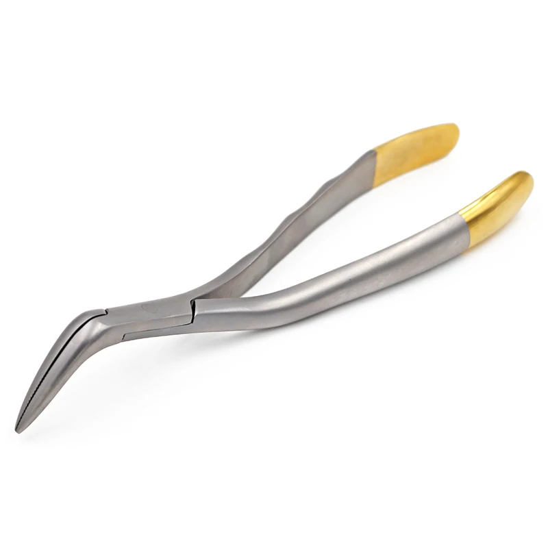 Dental Forcep Root Fragment Minimally Invasive Extraction Tooth Pliers Instrument Curved Maxillary Mandibular Teeth