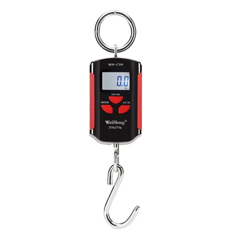 

200kg 400lb Mini Crane Scale Heavy Duty Digital Hanging Scales LCD w/ Backlight