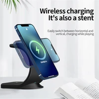 3 in 1 wireless charging stand universal wireless charger charging station dock for iphone 13 12 11 pro apple watch airpods