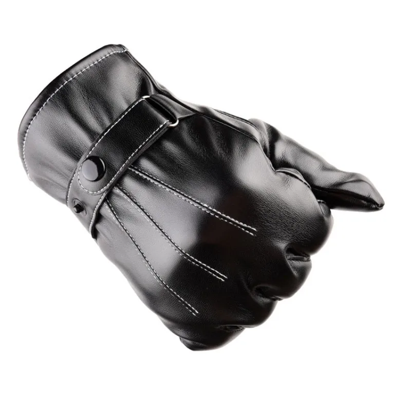 Теплые перчатки мужские Зимние флисовые утепленные водонепроницаемые с