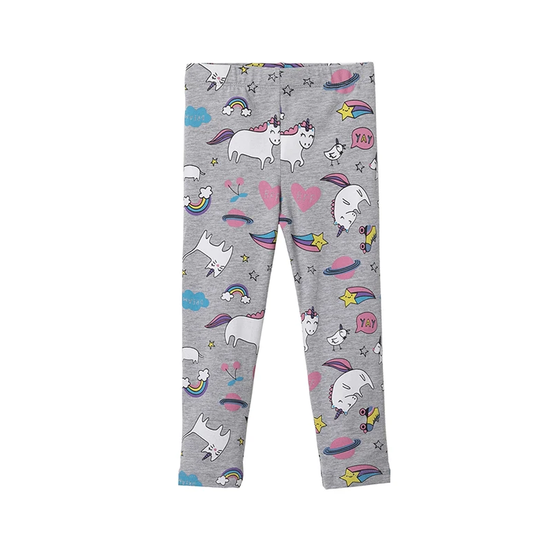 

MJL Girls Leggings 100% Cotton Boy's Trousers Fille Kid Pants Girl Pants Skinny Print Cartoon Pattern Children Leggings Trousers