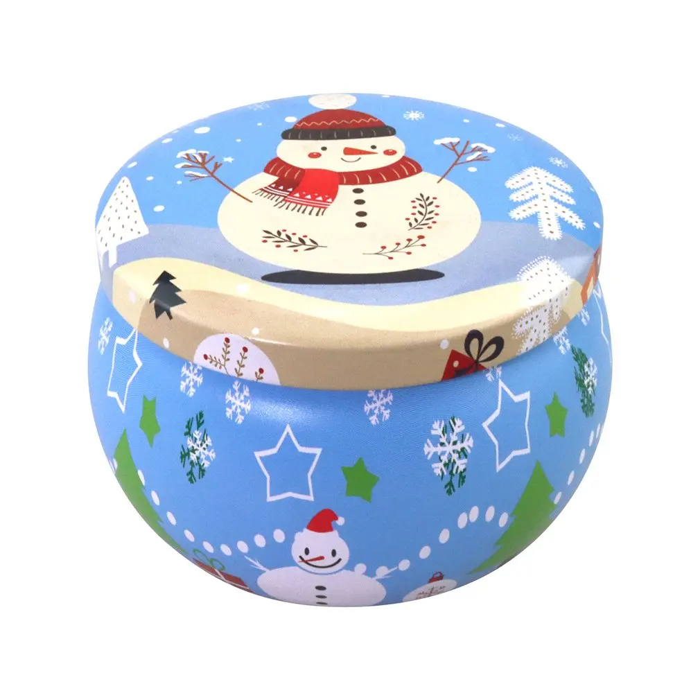 

Tin Box Soy Wax Drum Shaped Metal Empty Scented Candle Set Soothing And Relaxing Portable Scented Candle