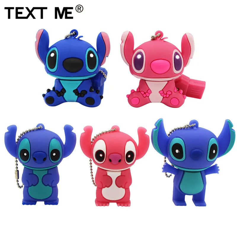 TEXT ME cartoon 5 model Stitch usb flash drive 2.0 4GB 8GB 16GB 32GB 64GB pendrive cute mini | Компьютеры и офис