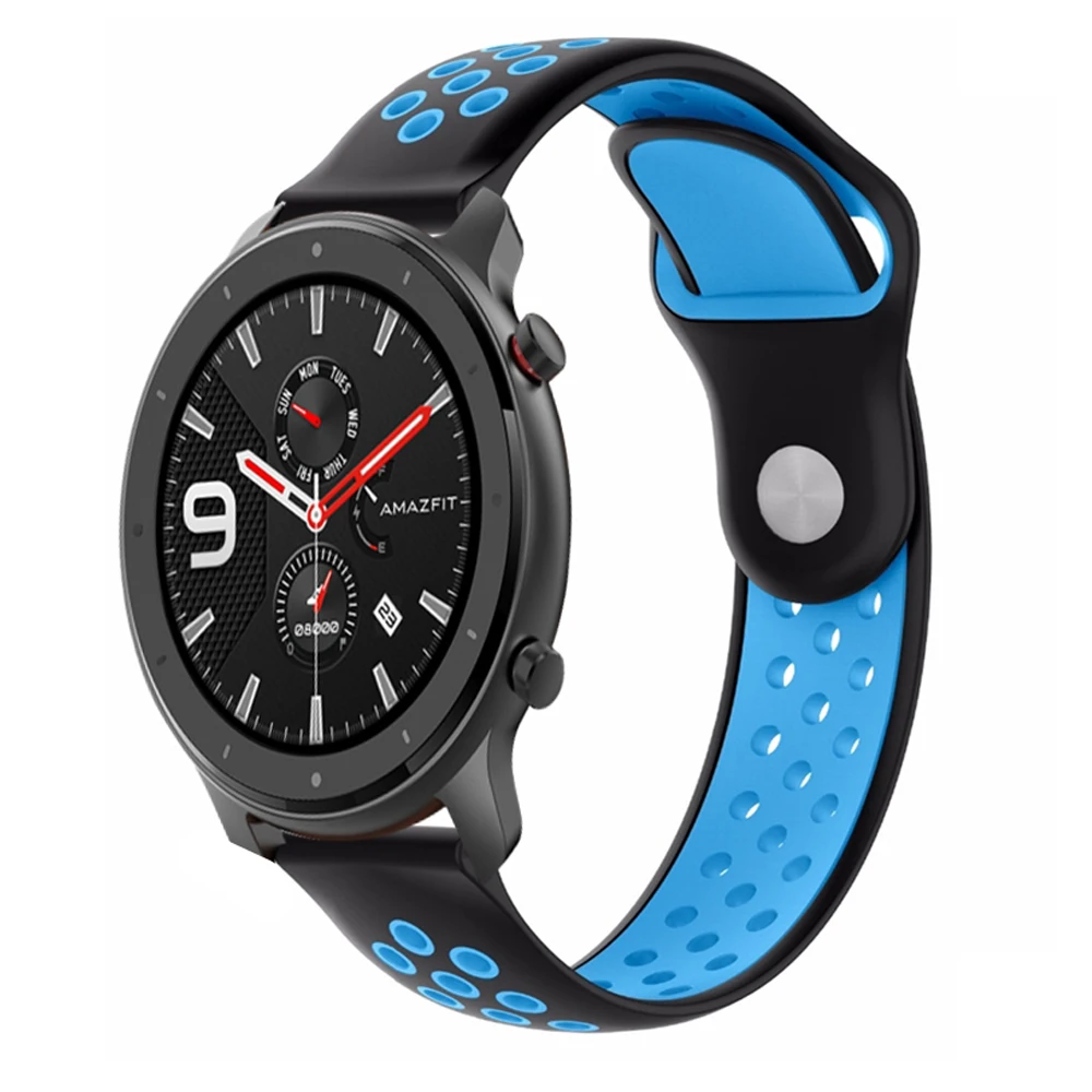 Huami Amazfit GTR 47 мм умный Браслет замена металла Милана из нержавеющей стали кожаный силиконовый холст ремешок для часов