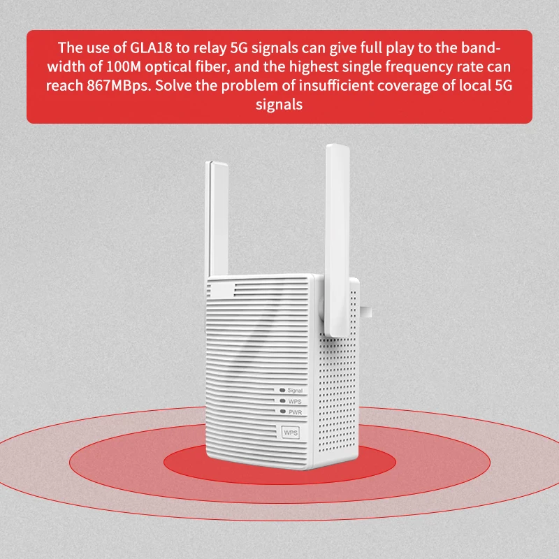 FSD GLA18 AC1200Mbps Range Extender двухдиапазонный wifi ретранслятор усилитель сигнала простая