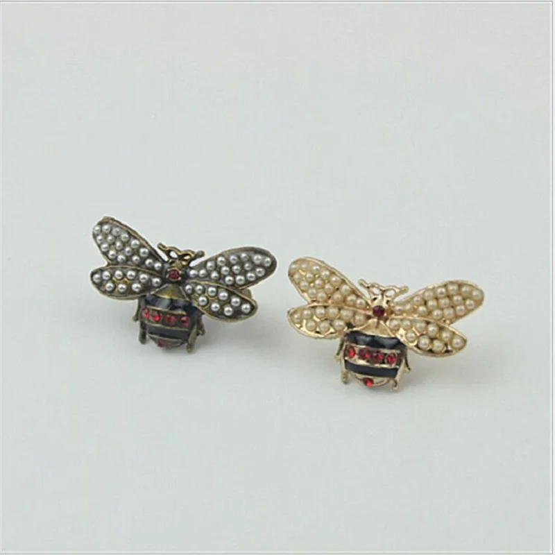 

10pcs/lot new metal pearl bee hardware luggage handbags decorative buckles clothing shoes buckles shoes accessories