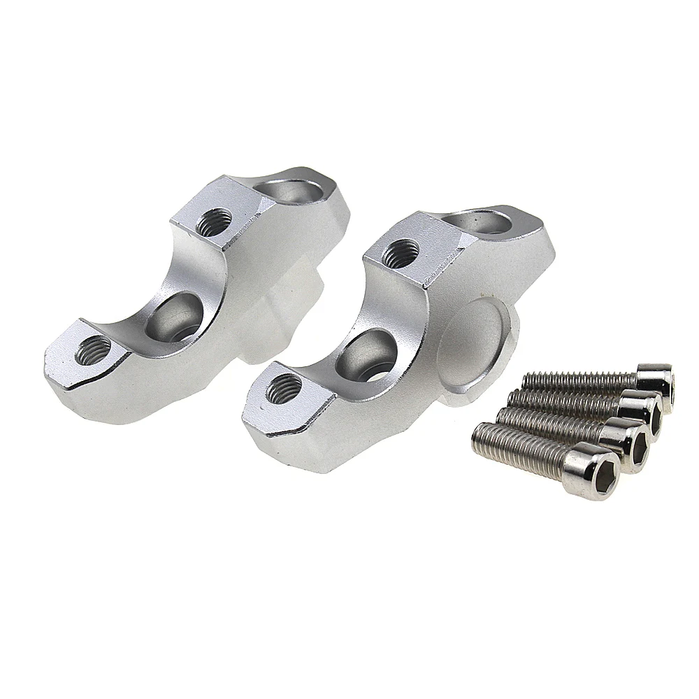 Moto Manubrio Riser Per 1 1/8 дюйма 28 мм Grasso Morsetto для BMW DUcati Aprilia Victory Triumph Daytona 675 Cafe Racer|Накладки и