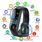 Умный Браслет M3, наручные часы для мужчин и женщин, фитнес-браслет с цветным экраном, пульсометром, тонометром, спортивные Смарт-часы, браслет