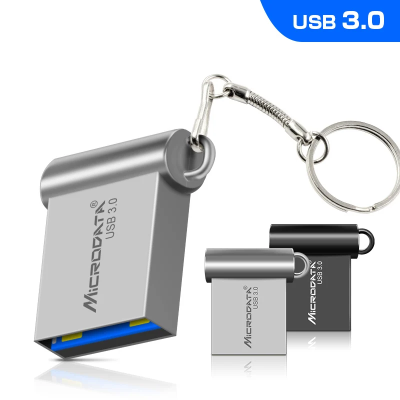 Металлический Мини флеш накопитель USB 3 0 128 ГБ 64 32 16 8 4 Гб|USB флэш-накопители| |