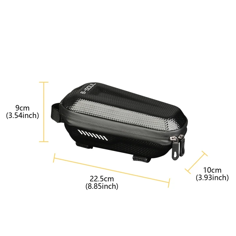 

Outdoor Riding Top Tube Waterproof Phone Saddle Bags Mountain Bike Front Beam Pouch Hard Shell Bicycle Bag Cycling Accessories