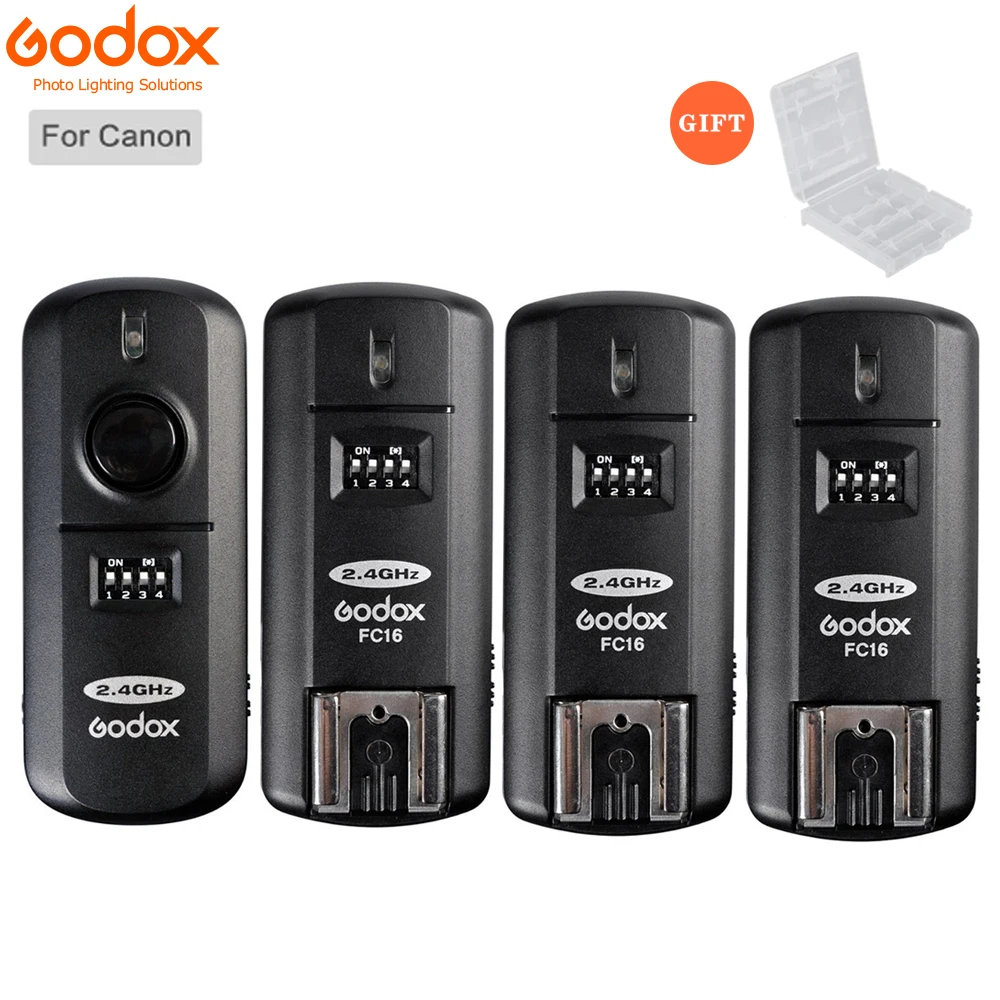 Беспроводной дистанционный триггер Godox для фотостудии 16 каналов 2 4G стробоскоп с 3