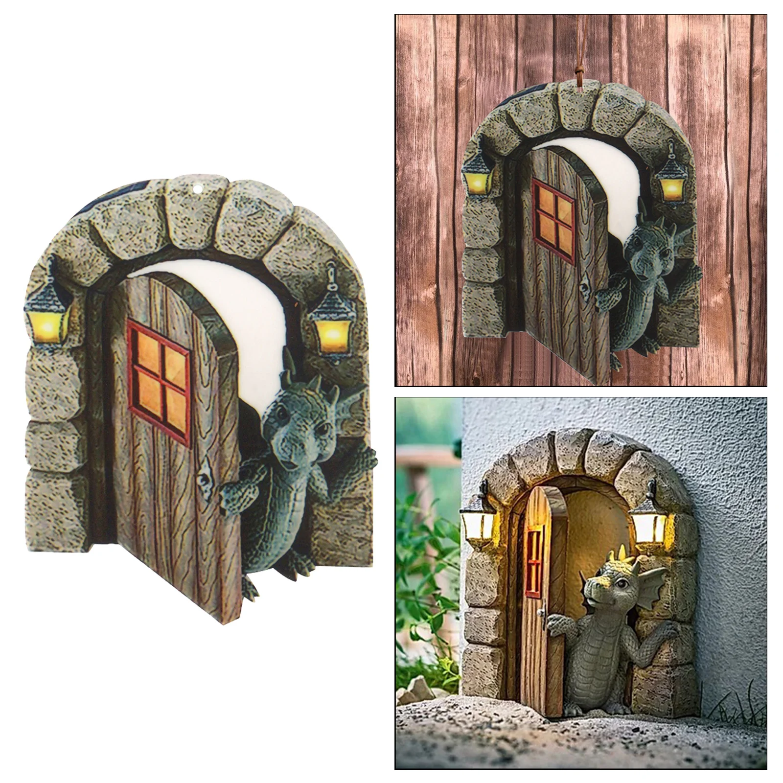 

Динозавр из двери сада Украшение причудливый везде Декор