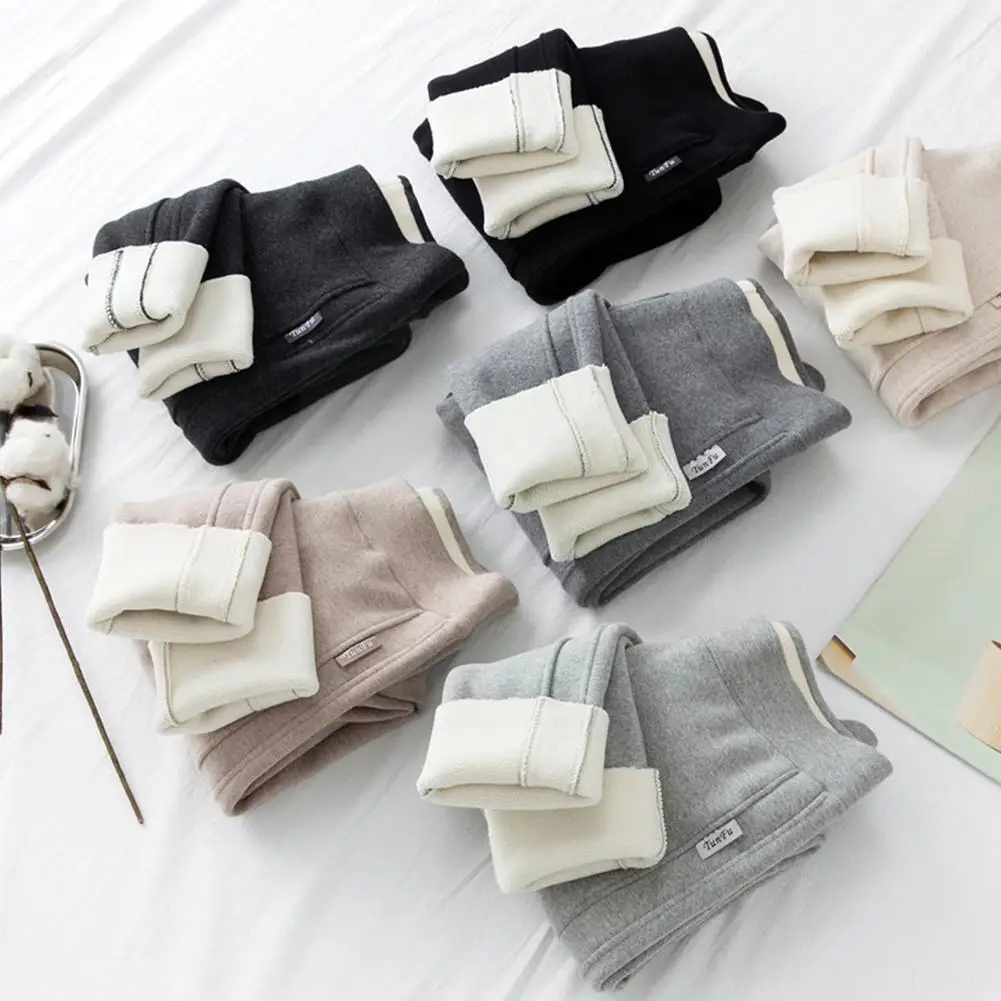 

Осенне-зимние флисовые леггинсы, утепленные, сохраняющие тепло, модные леггинсы, шерстяные брюки-карандаш из ягненка, облегающие талии R1i0