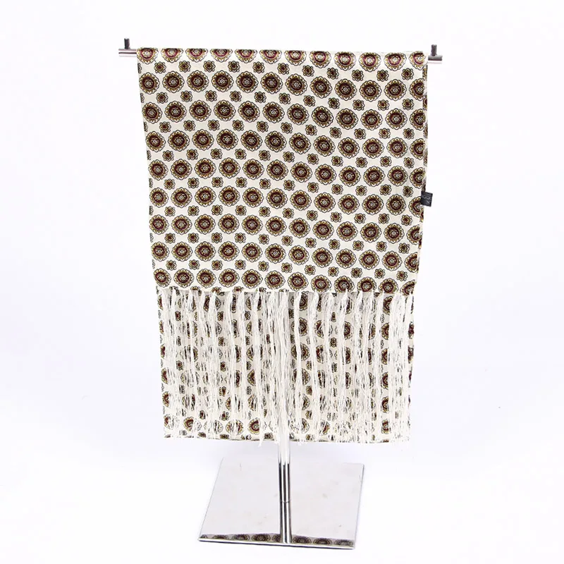 Шарф мужской атласный с принтом 2021 |