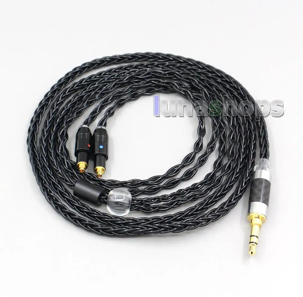 LN006599 2 5 мм 4 XLR Сделано в Китае 3 8 Core с серебряным покрытием черный кабель для