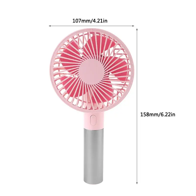 

Handheld Mini Desktop Fan Outdoor Portable Usb Rechargeable Air Cooler Small Cooling Fan with 3 Adjustable Wind Speed