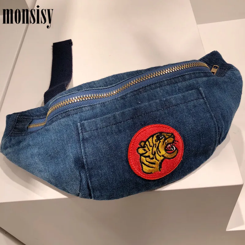 Monsisy новая детская поясная сумка для девочек и мальчиков с тигром Модная