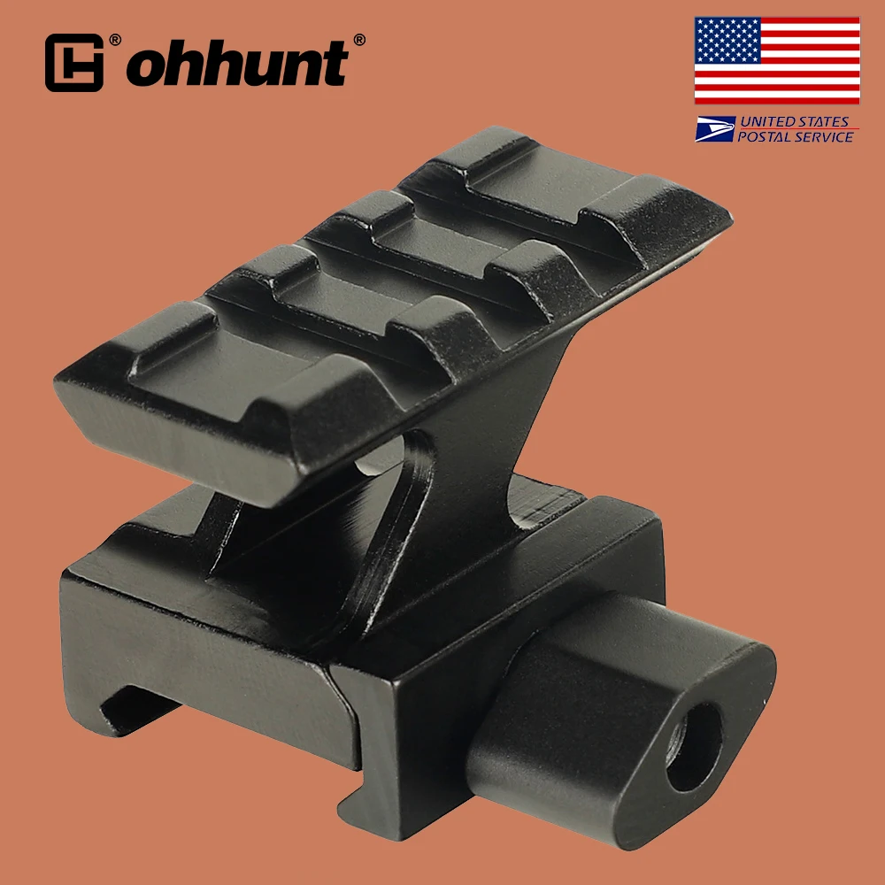 Ohhunt компактный Красный точечный прицел стойка высокий профиль 3 слота Picatinny Rail