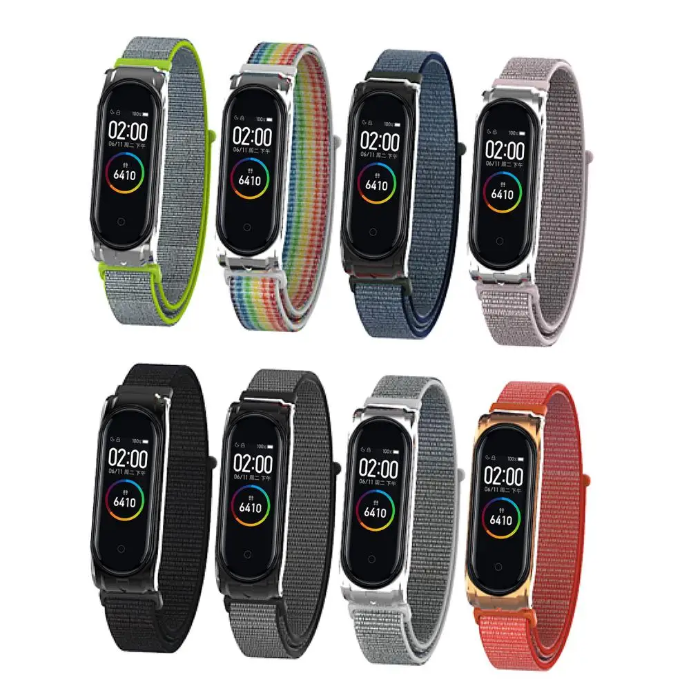 Сменный ремешок для часов нейлоновый дышащий впитывающий пот Браслет Xiaomi Mi 3 4