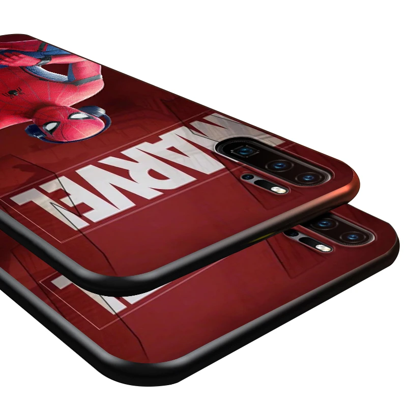 

Marvel-Spider Man- For Huawei P8 P9 P10 P20 P30 P40 P50 Lite E RU Pro 2017 2019 mini TPU Black Phone Case