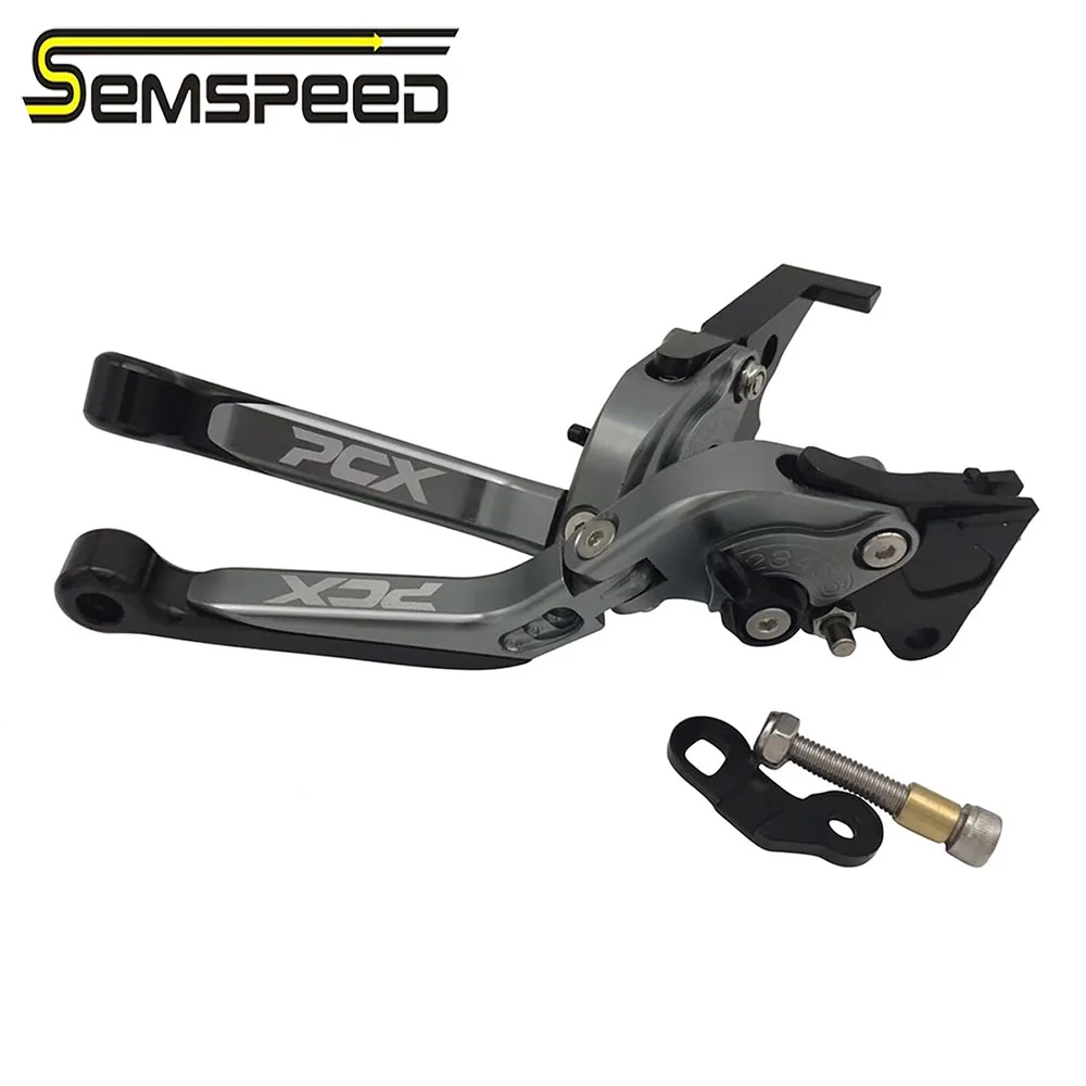 SEMSPEED стояночный тормоз рычаги для HONDA PCX 150 125 PCX125 PCX150 мотоцикл складной выдвижной клатч автоматический замок рычаги