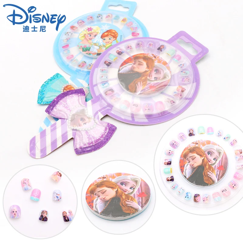 Disney Frozen 2 Эльза Анна Принцесса леденец наклейки для ногтей мультфильм Съемный