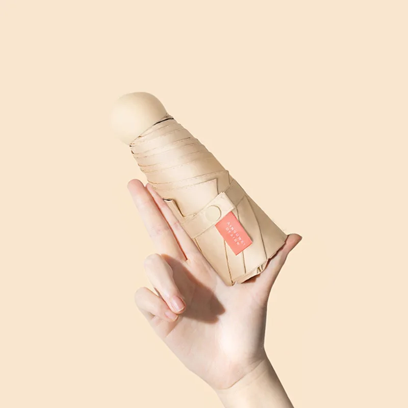 Милый Карманный Зонт от дождя для женщин японский уличный с УФ защитой складной