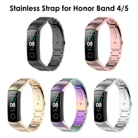 luxury strap for honor band 4 bands correa watch bracelet for huawei honor band 5 stainless straps belt accessories crs b19b19s