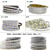 dc 12v 24v 5m 120ledsm led strip light cctwhitewarm whiteredgreenbluergbrgbwrgbwwrgbcct flexible smd 5050 lamp tape