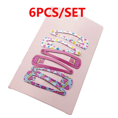 6pcs Style 10 Аксессуары для волос принцесса девочки заколки для волос в форме бантиков шпильки для девочек детские головные уборы металлические заколки для волос каваи головной убор - Цвет: 6pcs Style 10