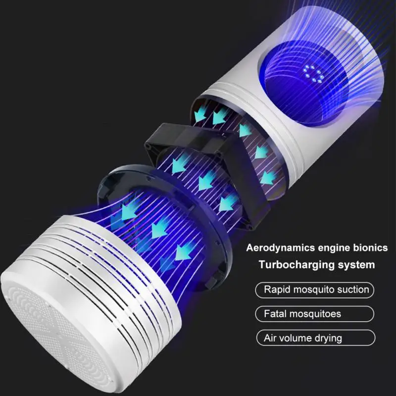 Белый Мини офис борьба с вредителями Светодиодная лампа USB перезарядка