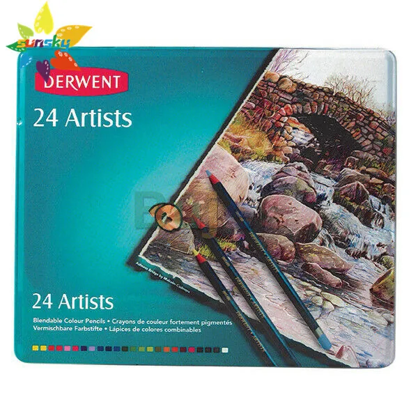 Оригинальный набор из жестяных карандашей для художников 12 24 36 72 цвета