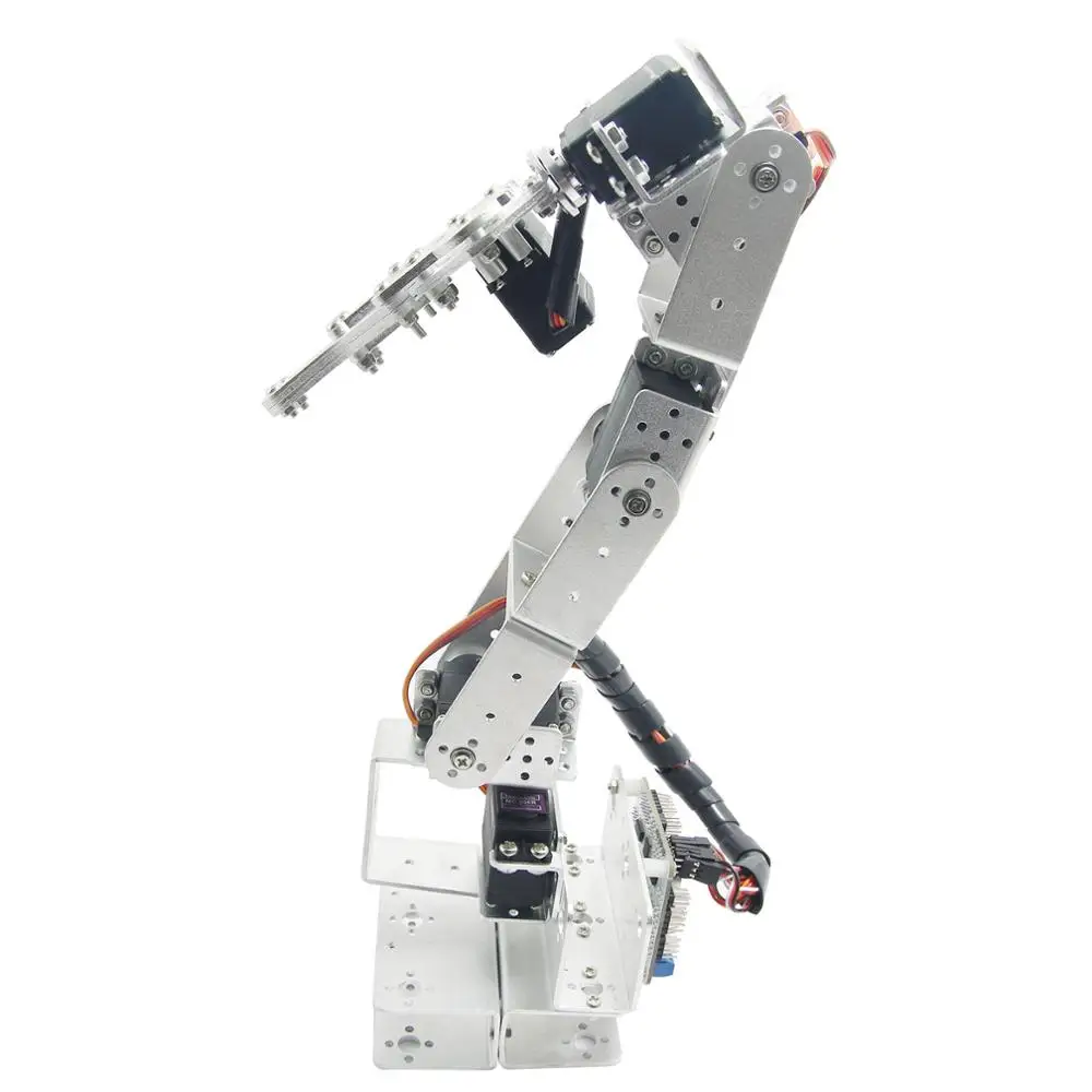 

Алюминиевый робот 6 DOF Arm Clamp Claw Mount Kit механический Роботизированный рычаг для Arduino