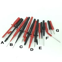 set of 7 types universal non destructive digital voltmeter multimeter lead probe wire pen insulation piercing needle test probes