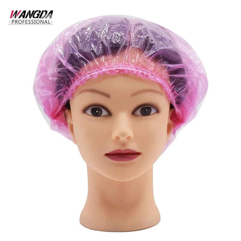 

50 Pieces Of Disposable Shower Cap Shower Hair Protective Cover DIY Salon Home Hairdressing Tools